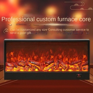 <span class=keywords><strong>Chimenea</strong></span> Eléctrica LED Retro con Simulación de Llama Estilo Campestre Francés, Luz de Ambiente de Fácil Inserción para Sala de Estar - Product Image 6