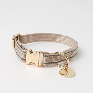 लक्जरी नायलॉन डॉग कॉलर सोने की धातु बकल समायोज्य नरम बफर मार्टिंगले डिजाइन त्वरित रिलीज सुविधा कस्टम लेजर लोगो - Product Image 6