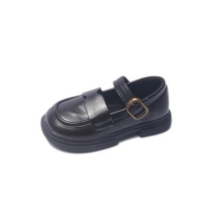 Zapatos de Cuero para Niñas, Estilo Británico, Primavera-Otoño, Zapatos de Princesa con Puntos para Niña Pequeña, Zapatos de Suela Suave para Bebé - Product Image 5