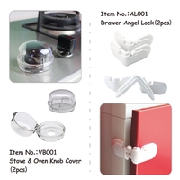 Ensemble de produits de sécurité pour enfants Probebi Kit de sécurité pour bébé Produits de sécurité pour bébé avec serrure de tiroir de protection d'angle