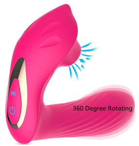 Vibrador consolador giratorio de 360 grados con 10 succión vibrador de succión del clítoris sillín vibrador juguetes sexuales para mujer - Product Image 1