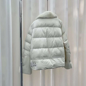 OFTBUY 2023 Chaqueta de plumón de <span class=keywords><strong>ganso</strong></span> de gama alta para <span class=keywords><strong>mujer</strong></span> Chaqueta de invierno cálida corta de piel de visón real de alta calidad - Product Image 2