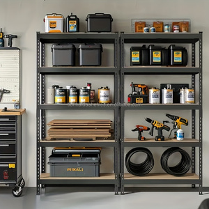 Étagères de garage utilitaires OEM, étagères de rangement pour outils, étagères à moyenne capacité, rayonnage sans boulons, rayonnage à palettes, stockage d'entrepôt - Product Image 4
