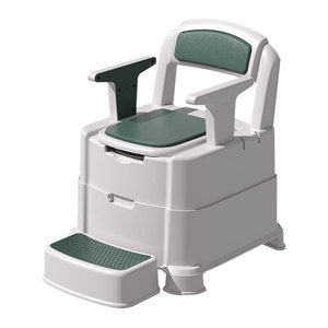 Portable Commode Chair For Elderly And Pregnant Adults With Sensor Light Green Plastic 6kg - Product Image 5