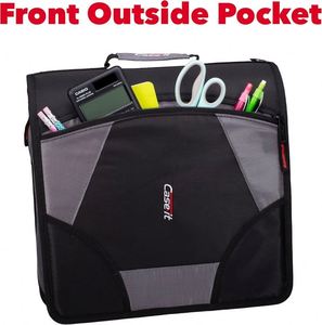 BSCI Factory Wholesale Zipper Round Ring Binder 15-Inch Laptop <b>Tablet</b> Padfolio Binder Travel Documents <b>Holder</b> Organizer - Product Image 6