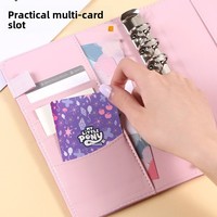 Cuaderno de Hojas Sueltas A6 de Piel Sintética con Diseño de Macaron Láser Colorido para Comercio Exterior, Regalo Creativo de Tendencia al por Mayor