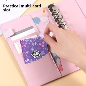 Carnet à feuilles mobiles A6 en similicuir macaron laser coloré, tendance créative, cadeau, vente en gros pour le commerce extérieur - Product Image 4