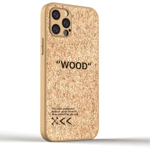High Quality Natural Oak Phonecase Thin Cork Cell Phone Case for iPhone