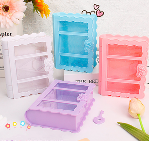 Adornos Artesanales DIY para Niños, Caja de Almacenamiento con Diseño de Libro Mágico, Accesorios de Pegamento en Crema para Manualidades - Product Image 1