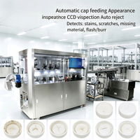 Inspección y Clasificación Visual de Alta Velocidad para Tapas de Botellas 360 °   Detección de Defectos, Alimentación Automática, Clasificación y Rechazo