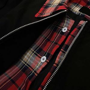 Finch Garments Co. Ltd. Fujian CN Fabricante Personalizado Chaqueta Bomber para Hombre Talla Grande Estilo Japonés de Pana y Poliéster con Patrón Liso - Product Image 3