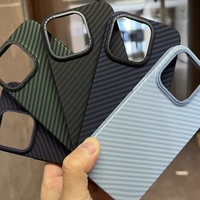   Funda Rígida de Fibra de Carbono para Carretera, Modelo a Prueba de Golpes con Paquete Completo de 15 Piezas para Teléfono Apple iPhone 16 Pro Max