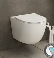 Ensemble de salle de bain européen moderne, WC suspendu monobloc en céramique sans bride, à double chasse sans réservoir, pour hôtel, sanitaires