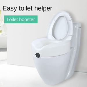 <span class=keywords><strong>Rehausseur</strong></span> <span class=keywords><strong>de</strong></span> toilette moderne MK pour personnes âgées, femmes enceintes, personnes handicapées - Imperméable, antidérapant, <span class=keywords><strong>hauteur</strong></span> réglable, capacité <span class=keywords><strong>de</strong></span> 150 kg - Product Image 4