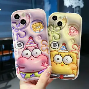 Groothandel Gepersonaliseerde Gratis Monster Schattige Cover Anime Mobiele Telefoon Hoesje Voor Telefoon 11 14 15