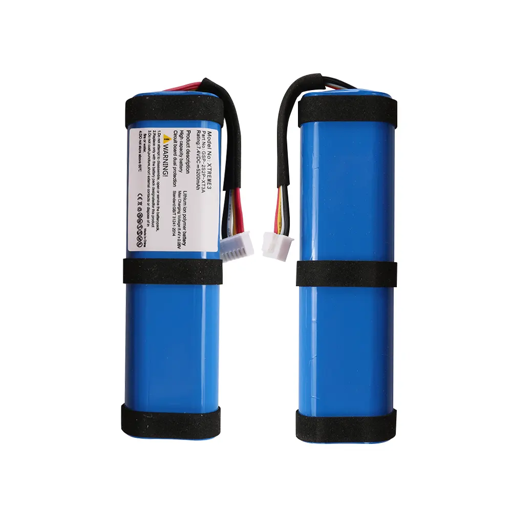 Bateria de substituição padrão OEM para alto-falante JBL Xtreme 3 Series 3 7.4V 5200mAh GSP-2S2P-XT3A Bateria de íon-lítio