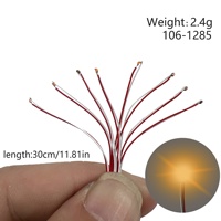 Mini-lampe LED SMD 3V 2,4g multi-échelles HO/N 0402 pour modélisme et décoration DIY