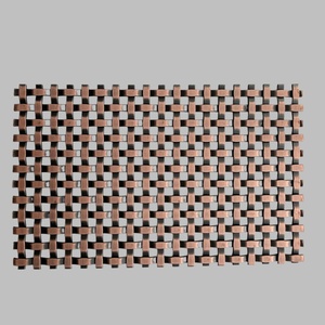 Maille métallique tissée architecturale en acier inoxydable à <span class=keywords><strong>double</strong></span> couche, maille métallique <span class=keywords><strong>rigide</strong></span> décorative pour armoires - Product Image 2