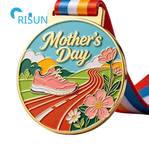 Médaille personnalisée pour la fête des mères, la meilleure maman, la mère, mini marathon virtuel, médaille de course, médaille personnalisée pour la fête des mères - Product Image 2