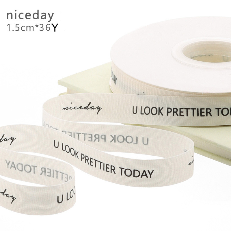 1,5 cm * 36 yards blanc Niceday