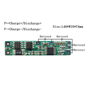 <span class=keywords><strong>BMS</strong></span> LWS 3s 4s 4a <span class=keywords><strong>18650</strong></span> 12v 14.8v con NTC Lifepo4 para Batería Solar de Iones de Litio 4S - Product Image 1