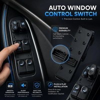 Panel de Control Maestro de Ventanas de 6 Botones OEM Estándar con Conector y Clip 93570-1R212, Especial para Piezas de Reparación Hyundai-Kia