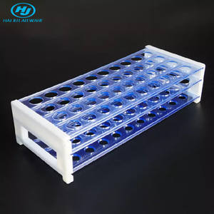 HAIJU 실험실 13mm 16mm 18mm 다중 사용 50 Wells 실험실 플라스틱 시험관 선반/혈액 관 선반 - Product Image 2