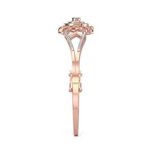 Indian Manufacture Luxury Natural Rose <b>Gold</b> Diamond <b>Bangles</b> <b>Gold</b> Plating for Weddings Festivals Gifting Celebrations High Purity - Product Image 3