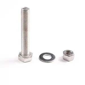 Fasteners bolts nuts A2-70 A4-70 stainless steel bolt m8 sus304 hex head cap Screw bolt