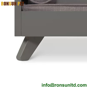 Gran <span class=keywords><strong>venta</strong></span> cama de madera para mascota cama suave para perro Casa de gato interior con cojín - Product Image 4