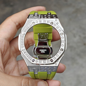 Popular Kit de Modificación de Reloj GA2100 de 44 mm con Correa de Silicona y Piedras Multicolores de Acero Inoxidable 316L Xinying Premium, Logotipo Personalizado - Product Image 6