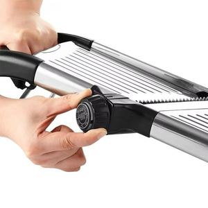 Paslanmaz çelik manuel sebze doğrayıcı aracı kaymaz çok bıçak ayarlanabilir emniyet aracı ile Mandoline peynir sebze dilimleme - Product Image 6