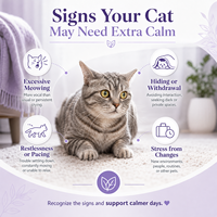 Friandises calmantes pour chats formulées par des vétérinaires, à base de composants naturels, pour l'équilibre émotionnel et le soutien comportemental des félins, 42 unités