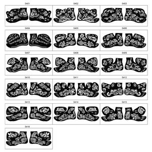 Plantillas <span class=keywords><strong>de</strong></span> <span class=keywords><strong>Tatuajes</strong></span> <span class=keywords><strong>de</strong></span> Papel Impermeables Personalizadas para Arte Corporal en Pies y Otras Áreas - Product Image 2