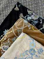 Automne hiver velours Sequin brodé tissu nouveau Style chinois gilet tissu perle Tube broderie Style Cheongsam tissu
