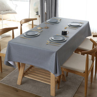 Nappe en PVC non tissé imperméable et résistante à l'huile |   Nappe de table lavable style nordique, facile à nettoyer |   Anti-dérapant, résistant à la chaleur, pour la salle à manger