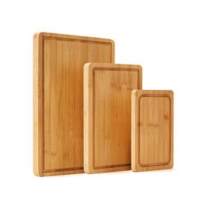 Bamboo Cutting Board <b>Set</b> 23x15cm 30x20cm 38x25cm Multifunction Rectangle Home Use - Product Image 1