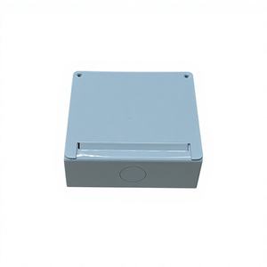 Boîtier de commande mural en acier thermolaqué pour panneau électrique avec couvercle amovible, gris RAL7035, 1,0-1,5 mm - Product Image 1