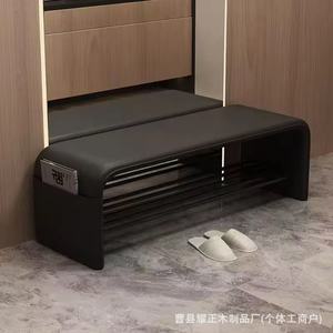 A luxurious-style <b>shoe</b>-changing bench that can be used as a seat at the entrance, a combined <b>shoe</b> cabinet and entryway bench, - Product Image 2