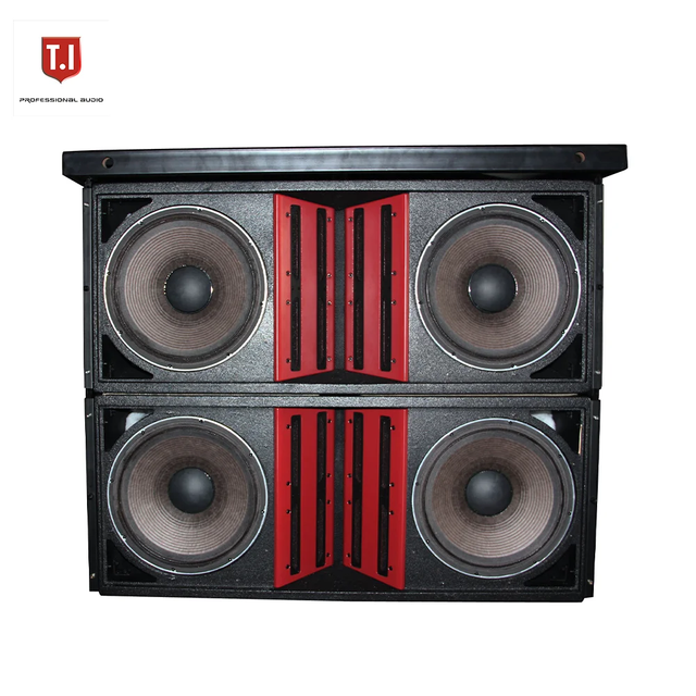 High Powered Waterproof Long Distance Passive Active Sound System Dual 15 Inch Three Way Line Array Speaker for Large Events