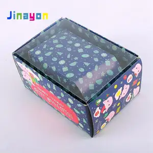 Jinayon 사용자 정의 디자인 선물 접이식 상자 생일 포장 판지 종이 상자 도매 Pvc 창