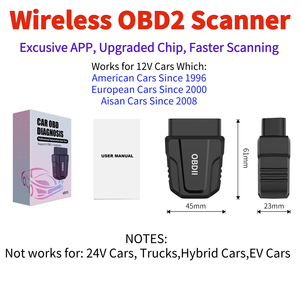 12V ELM327 lector de código automático <span class=keywords><strong>OBDII</strong></span>/EOBD escáner de coche herramienta de diagnóstico de mano para diagnóstico de coche OBD2 - Product Image 6