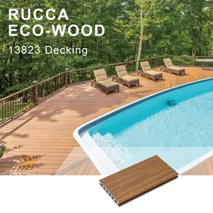 Rucca WPC Outdoor Holz Kunststoff deck, wasserdichter Bodenbelag für Garten/Park 138*23mm