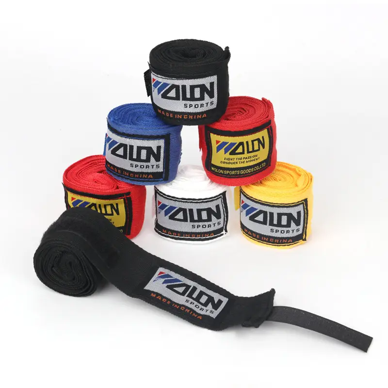 Hot Sale Custom Logo Comfortable Wear Resistant Breathable Semi Elastic Boxing Bandage Hand Wraps