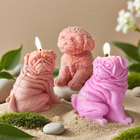 J10-317 éléphant arôme bougie Silicone moule bricolage Animal plâtre ornement à la main bougie broyeur