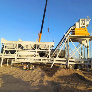 Vorgefertigte Betonmischanlage <span class=keywords><strong>Mini</strong></span>-Mischanlage Fabrik Automatische Mobile Transportbeton-Mischanlage Preis - Product Image 5