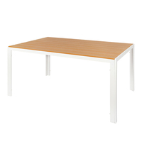 Table de jardin en plastique, bois composite (WPC) et aluminium, prix de gros d'usine en Chine