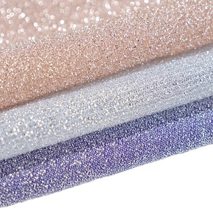 Vente à la mode, fil d'argent brillant tricoté en Spandex métallique extensible <span class=keywords><strong>Lurex</strong></span> paillettes maille tissu pour vêtements - Product Image 1