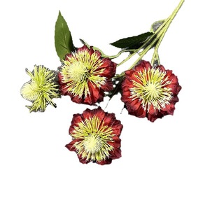 Bouquets de chrysanthèmes artificiels, fleurs en soie, décorations de mariage, légères, moulées par injection, origine Chine - Product Image 5