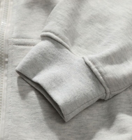 Peso pesado YKH 360GSM Zip up Oversized Terry Fabric Logotipo personalizado Manga larga Alta calidad Hombres Zip up Hoodie